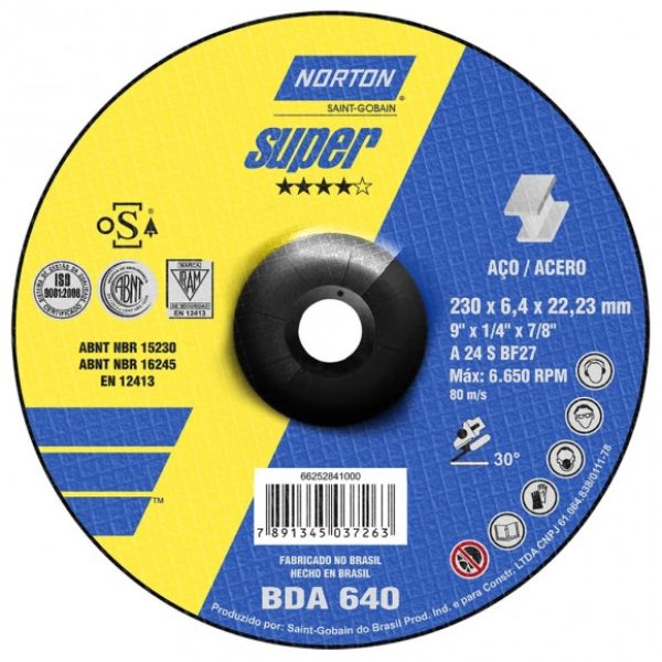 Disco de Desbaste BDA 640 Norton